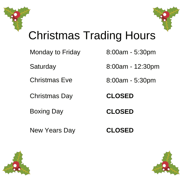 Christmas Trading Hours UFS Mount Gambier